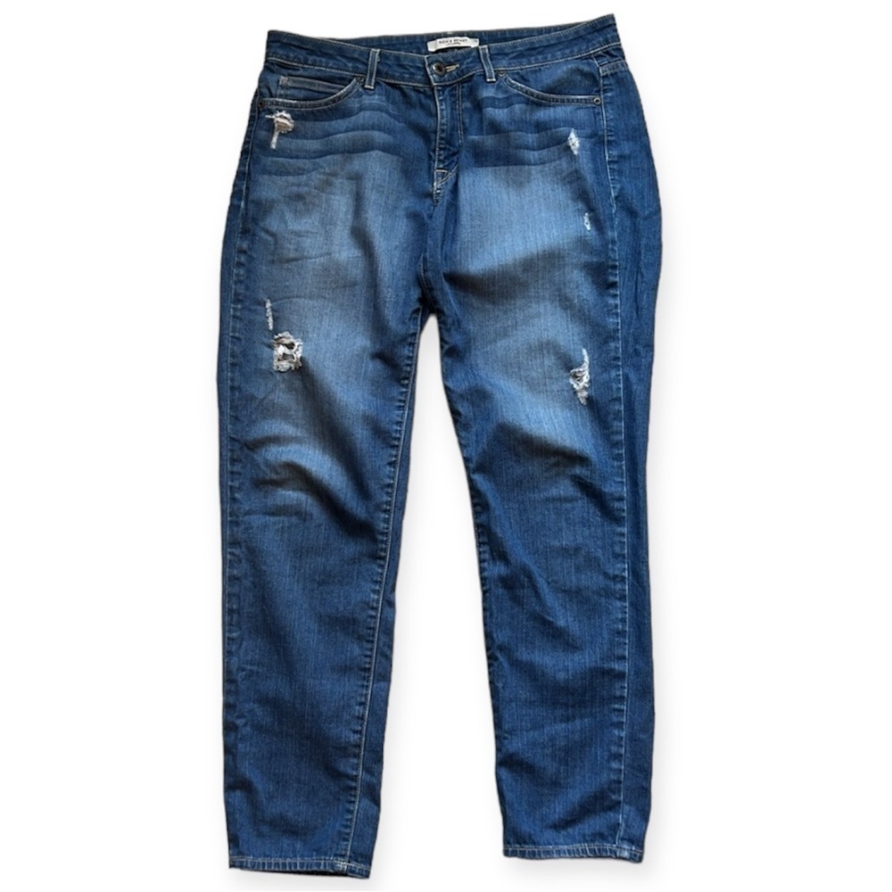 RICH & SKINNY Straight Leg Distressed Jeans Size 29